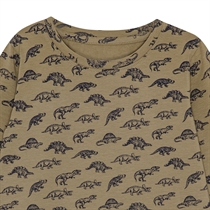 BIRKHOLM Bluse Brun Dinosaur